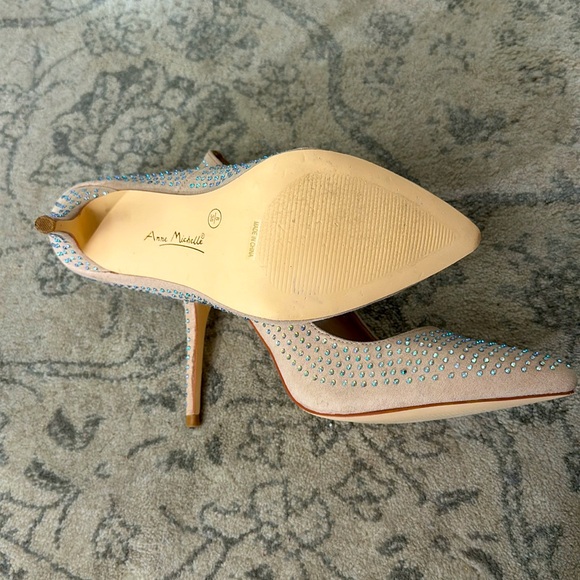 Anne Michelle Pink Rhinestone Stilettos - Picture 6 of 11